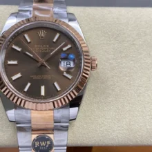 Rolex DateJust 41 126331 RWF 1:1 Best Edition Brown Dial on Oyster Bracelet JH3235 (Free Sprung)
