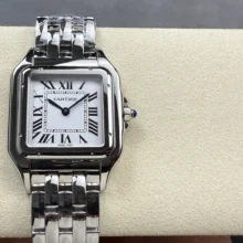 Cartier Panthère 31mm WSPN0016 BVF 1:1 Best Edition SS White Dial on SS Bracelet Ronda Quartz
