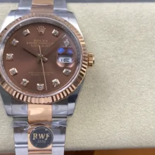 Rolex DateJust 41 126331 RWF 1:1 Best Edition Brown Ddiamond Dial on Oyster Bracelet JH3235 (Free Sprung)