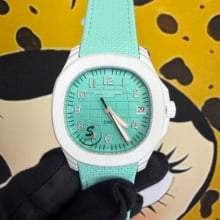 PP Aquanaut 5167 Celeste DIW SONIC Factory SF 1:1 Best Edition Tiffany Dial On Tiffany Nylon Strap DD324