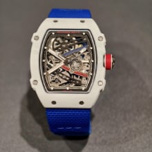 RICHARD MILLE RM67-02 White NTPT RICH Factory PRO 1:1 France Blue/White/Red Skeleton Dial CRMA7 Super Clone V2